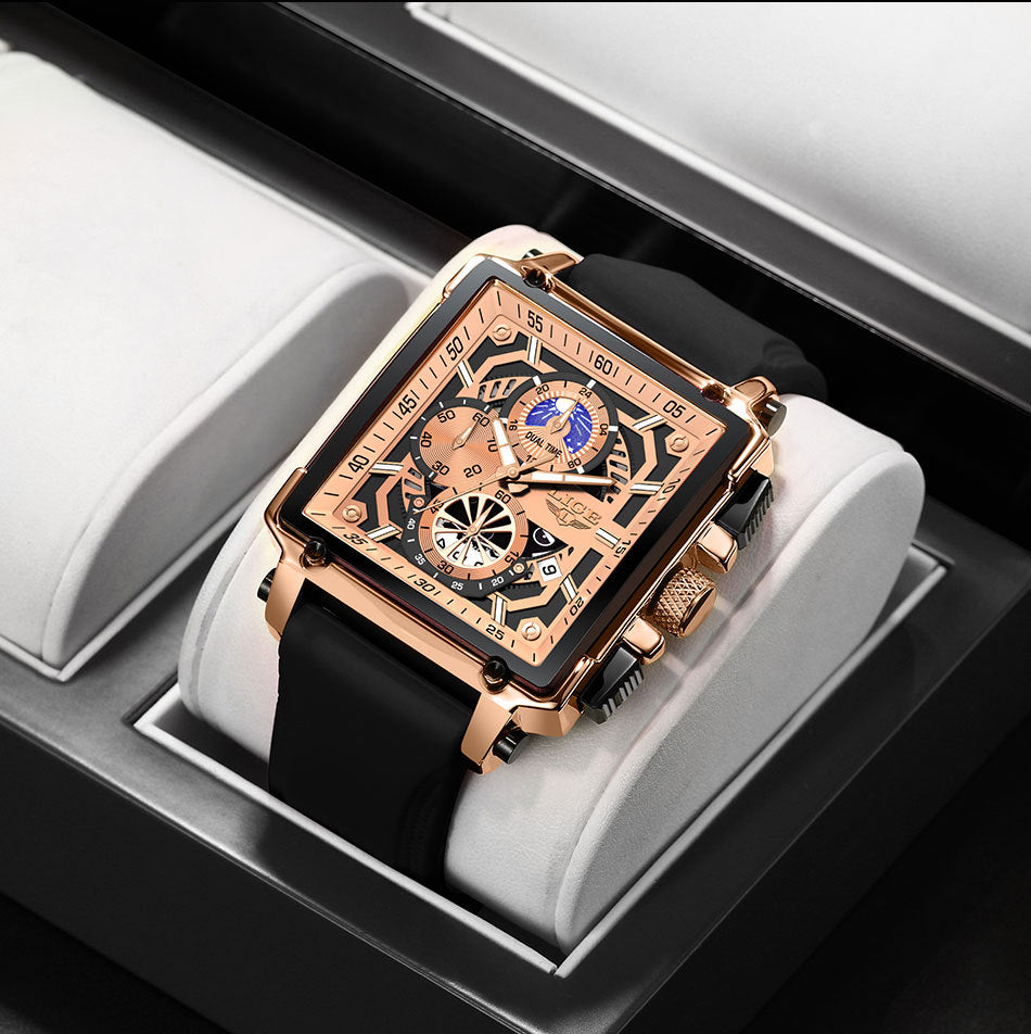 Fashion Design Waterproof New Quartz Square Watch