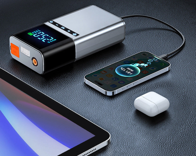 Car Emergency Start Power Supply Air Pump Integrated Electric Treasure Multi-function Portable Battery Ignition Starter Strong