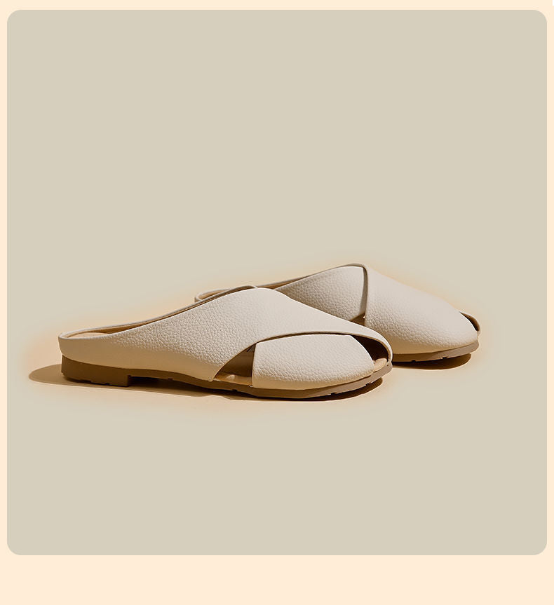 Soft Bottom Closed Toe Low-Top Half Slippers for Women – Comfortable & Stylish Everyday Footwear