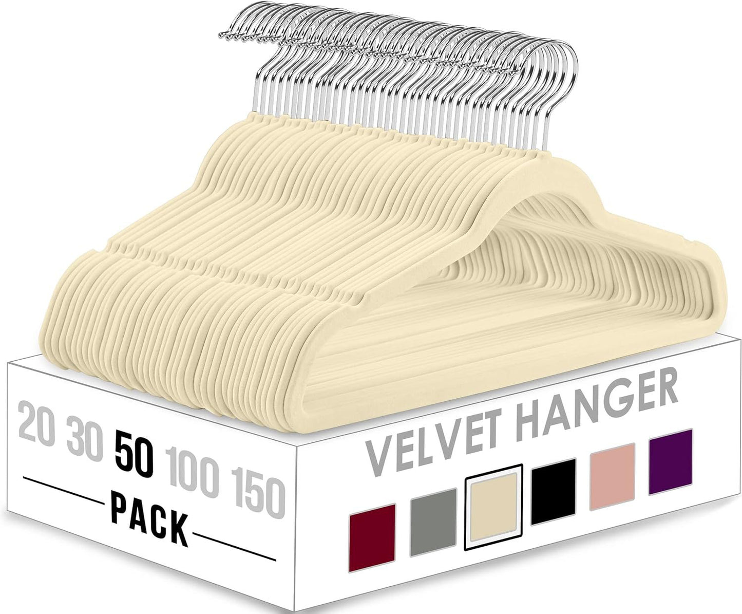 Flocking Anti-Slip Velvet Clothes Hanger – Multifunctional, Thickened & Space-Saving