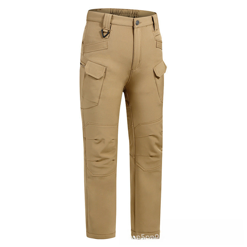 Outdoor Sports Softshell Pants Men&#039;s Fleece Lined Windproof Waterproof Breathable Mountain Climbing Camping Hiking Trousers