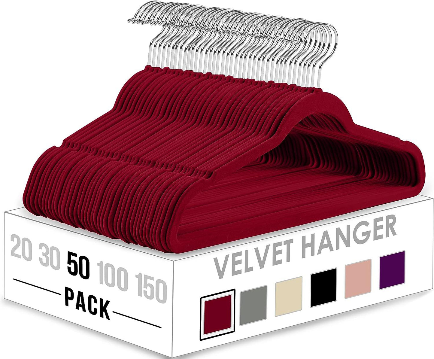 Flocking Anti-Slip Velvet Clothes Hanger – Multifunctional, Thickened & Space-Saving