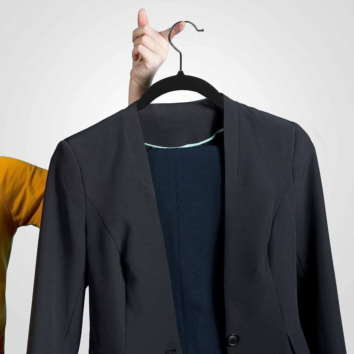 Flocking Anti-Slip Velvet Clothes Hanger – Multifunctional, Thickened & Space-Saving