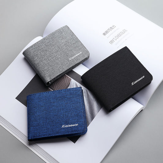 Unisex Anti-Cut Student Wallet – Compact & Casual Urban Style ID Holder | Multi-Functional Mini Card & License Bag