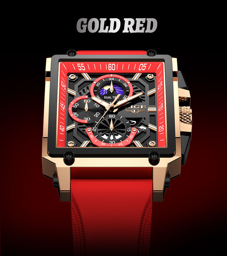 Fashion Design Waterproof New Quartz Square Watch