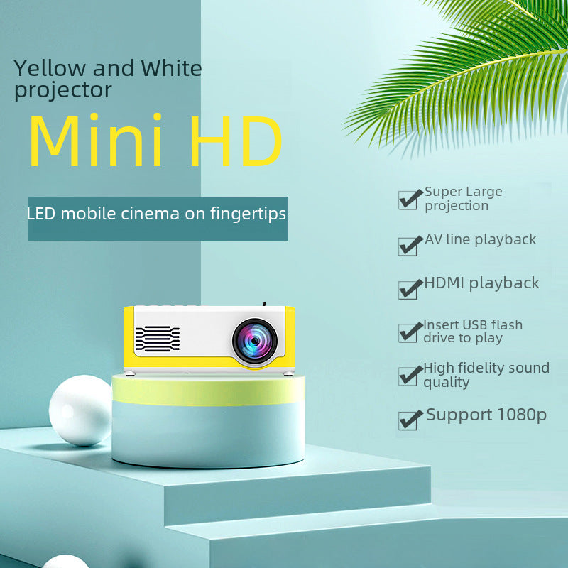 New Cross-border Hot Selling M1 Mini Light And Convenient Projector Portable Children Projection