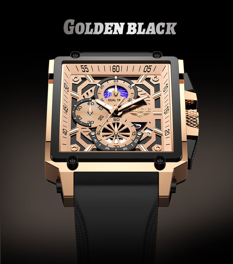 Fashion Design Waterproof New Quartz Square Watch
