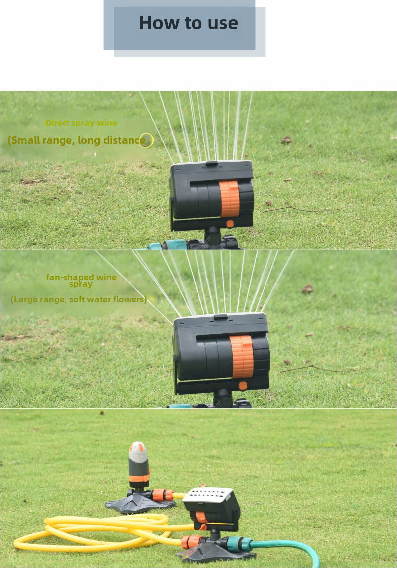 Turret Automatic Swing Sprinkler – Durable Garden Watering System for Yard & Landscape Irrigation