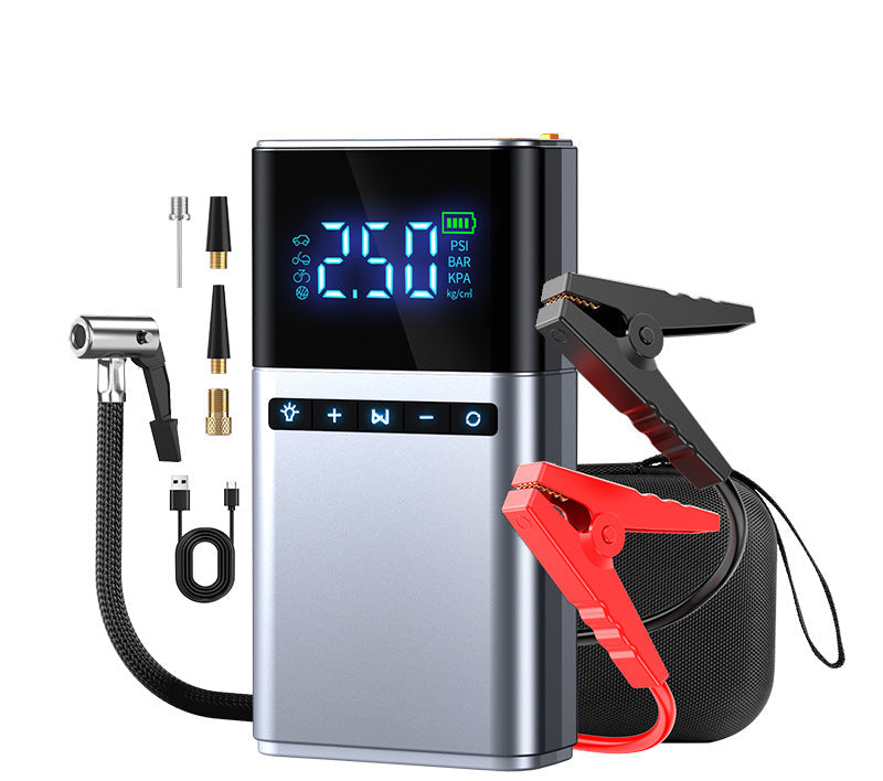 Car Emergency Start Power Supply Air Pump Integrated Electric Treasure Multi-function Portable Battery Ignition Starter Strong