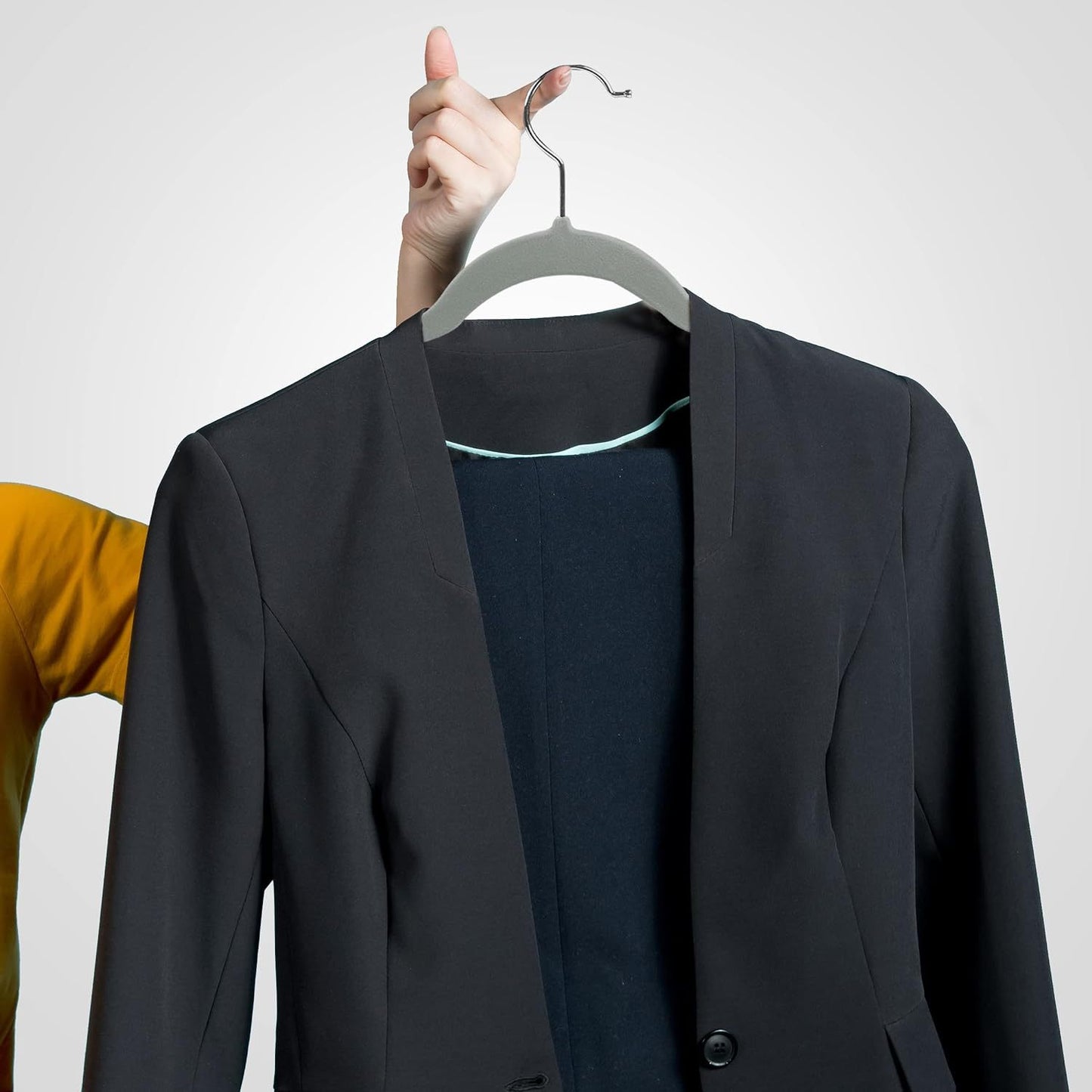 Flocking Anti-Slip Velvet Clothes Hanger – Multifunctional, Thickened & Space-Saving