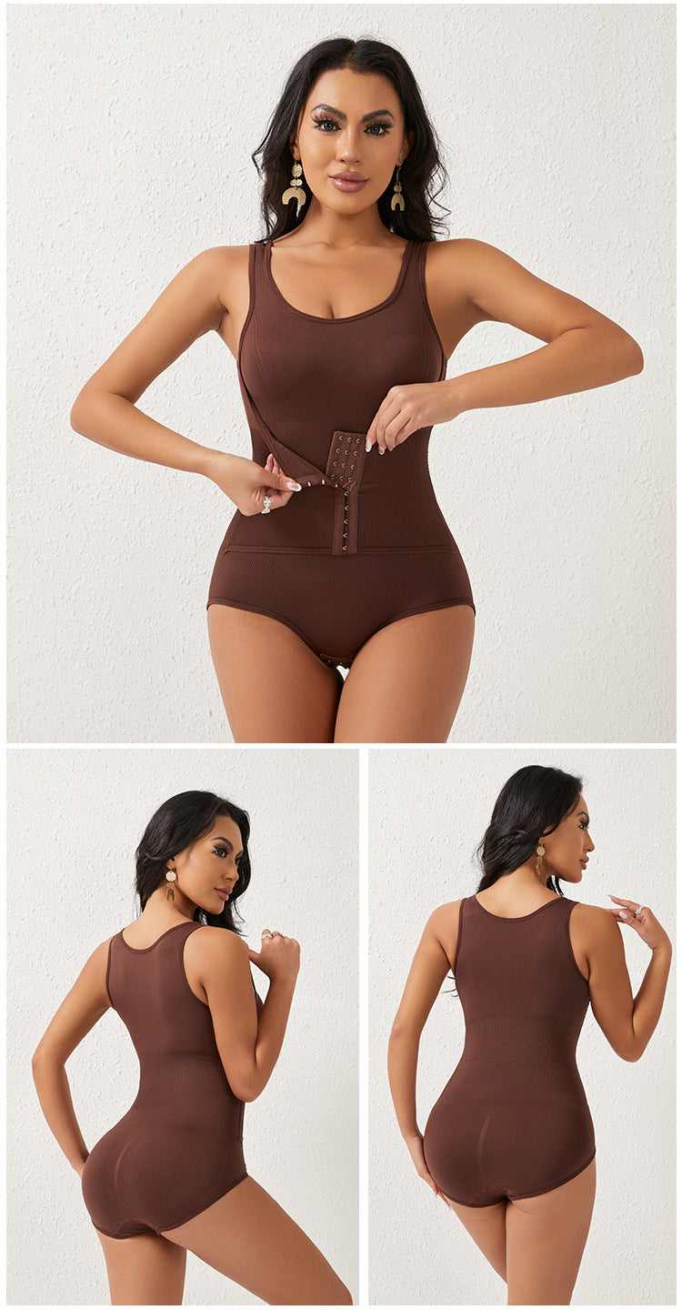 Enhanced Buckle Triangle Body Shaper for Women