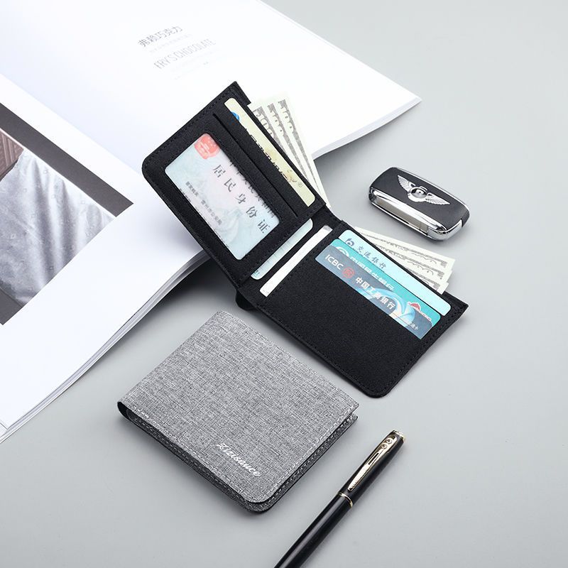Unisex Anti-Cut Student Wallet – Compact & Casual Urban Style ID Holder | Multi-Functional Mini Card & License Bag