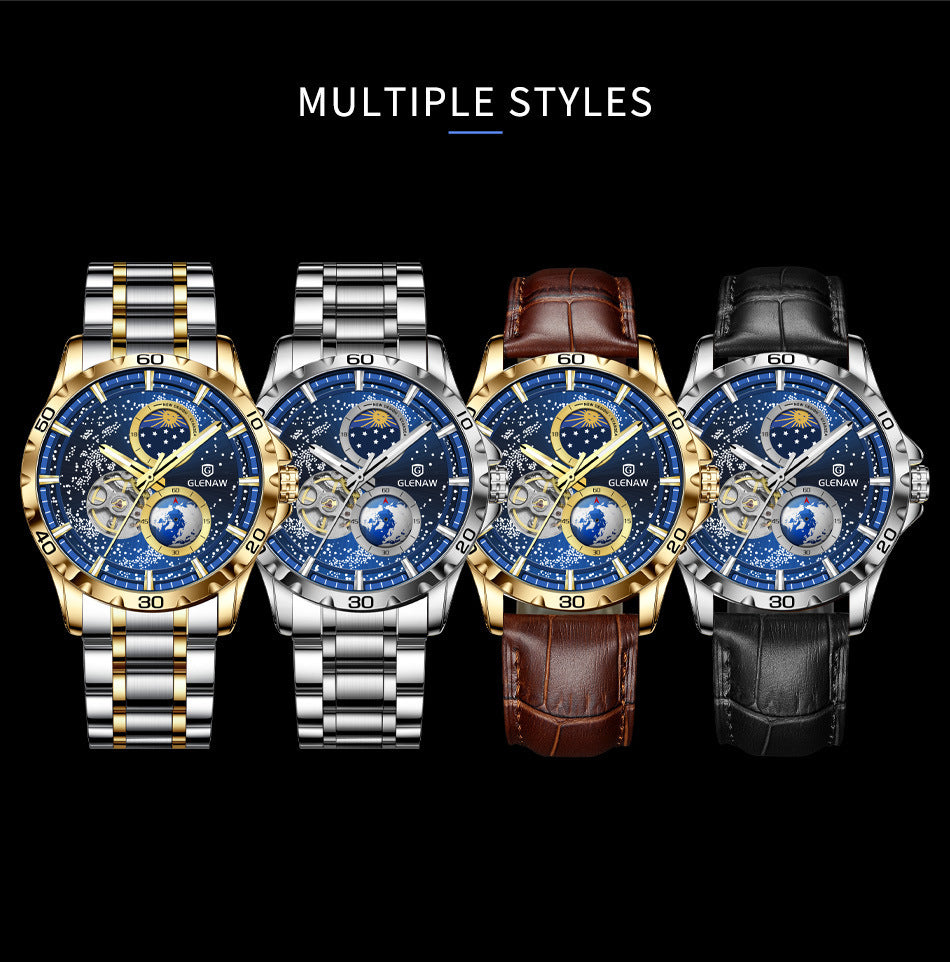 Men's Simple Stainless Steel Quartz Watch