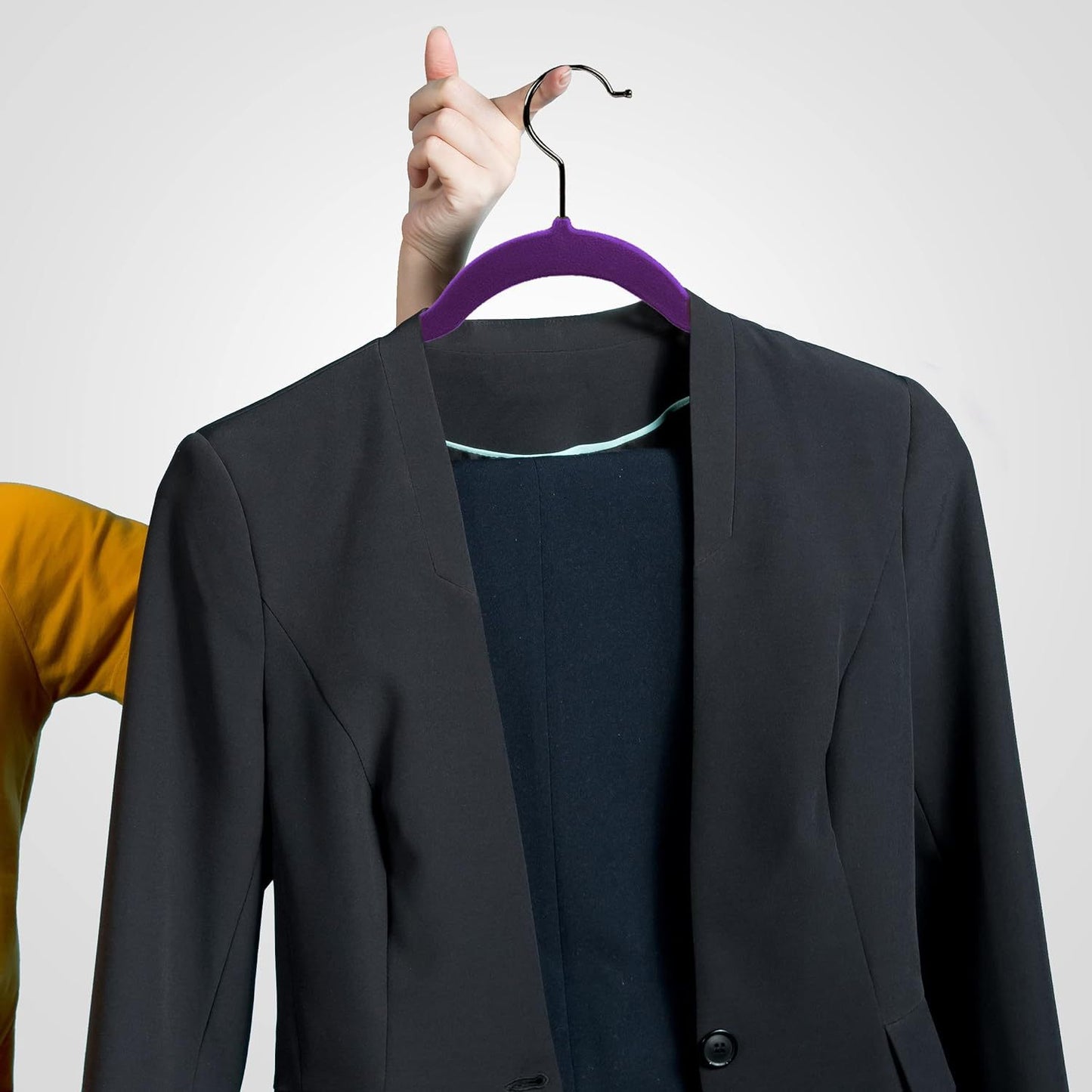 Flocking Anti-Slip Velvet Clothes Hanger – Multifunctional, Thickened & Space-Saving