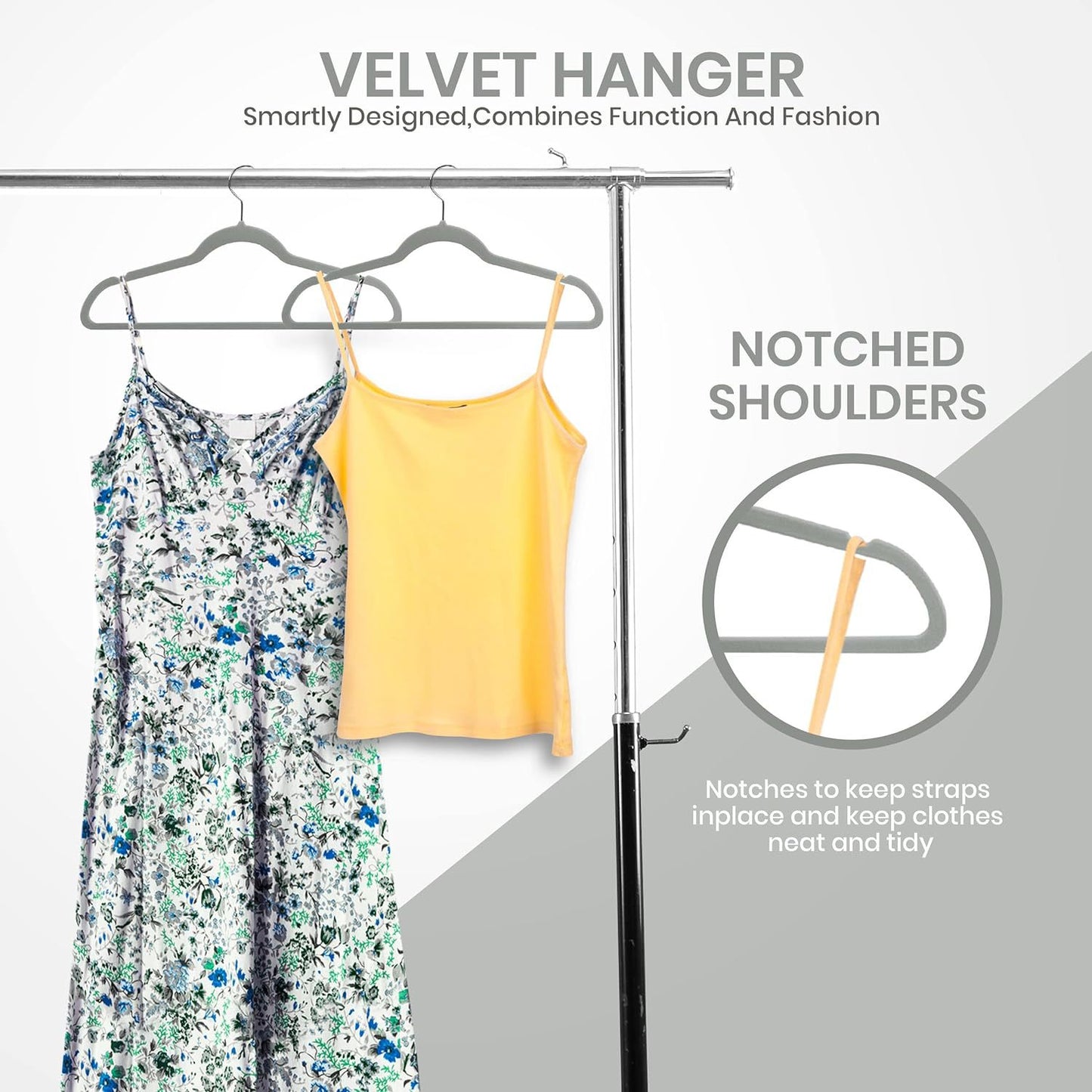 Flocking Anti-Slip Velvet Clothes Hanger – Multifunctional, Thickened & Space-Saving