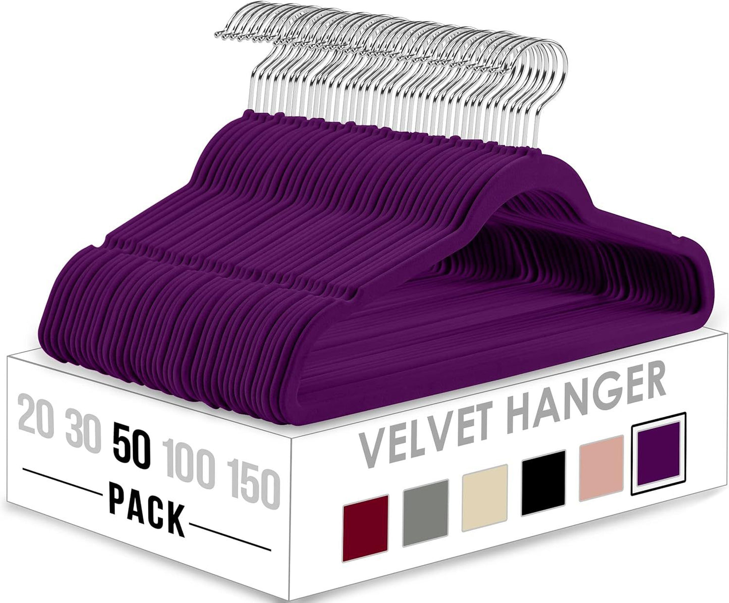 Flocking Anti-Slip Velvet Clothes Hanger – Multifunctional, Thickened & Space-Saving