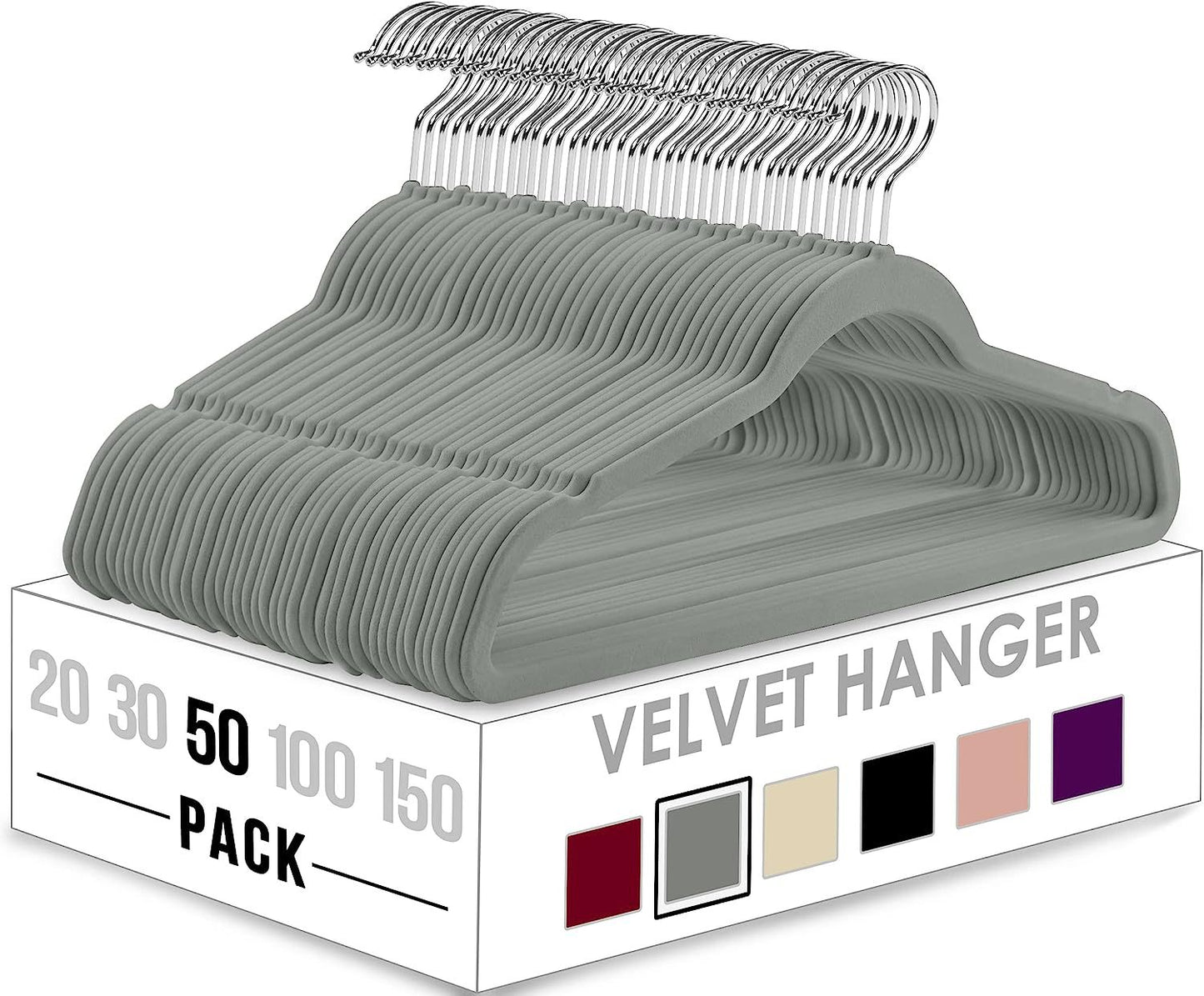 Flocking Anti-Slip Velvet Clothes Hanger – Multifunctional, Thickened & Space-Saving