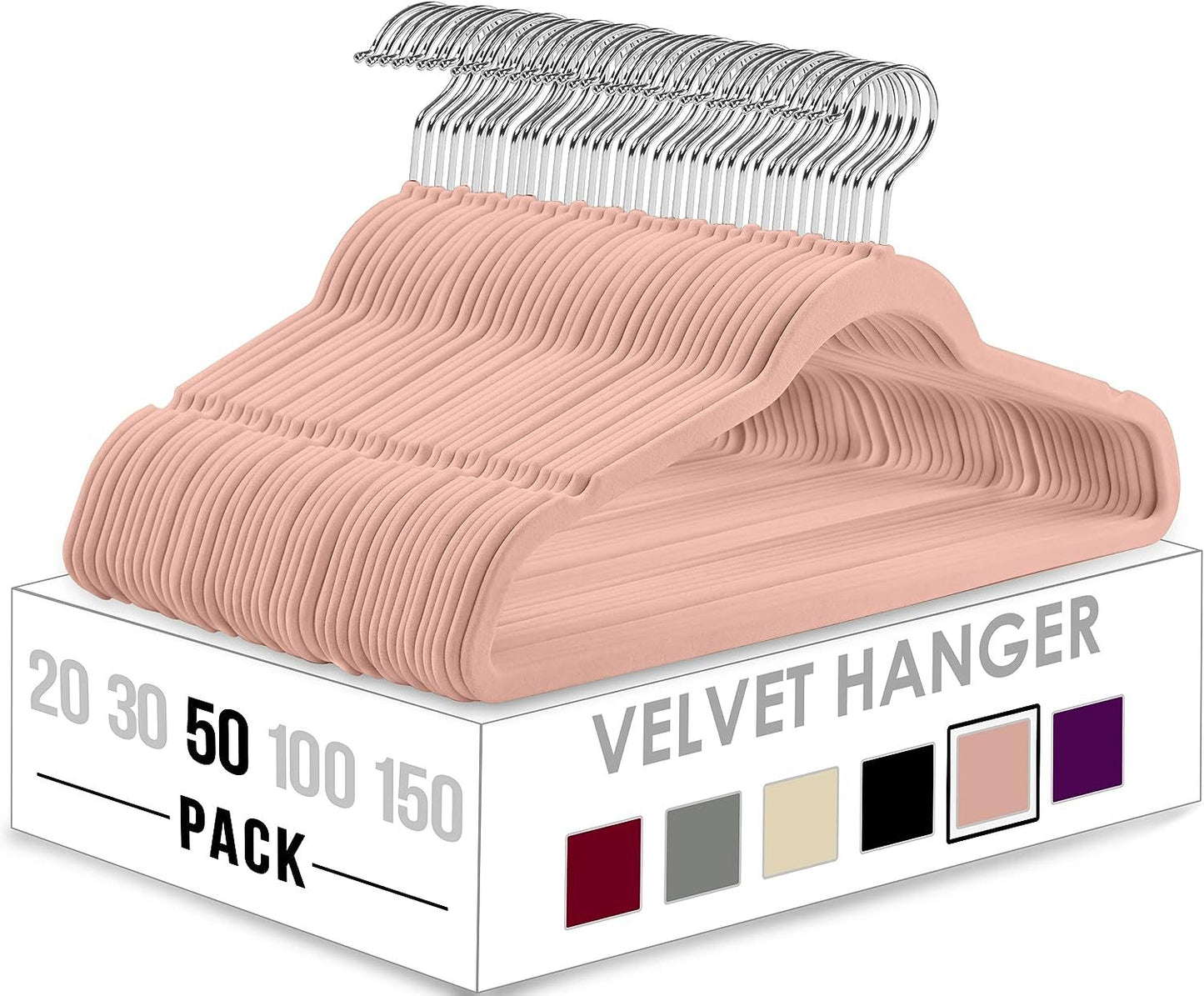 Flocking Anti-Slip Velvet Clothes Hanger – Multifunctional, Thickened & Space-Saving