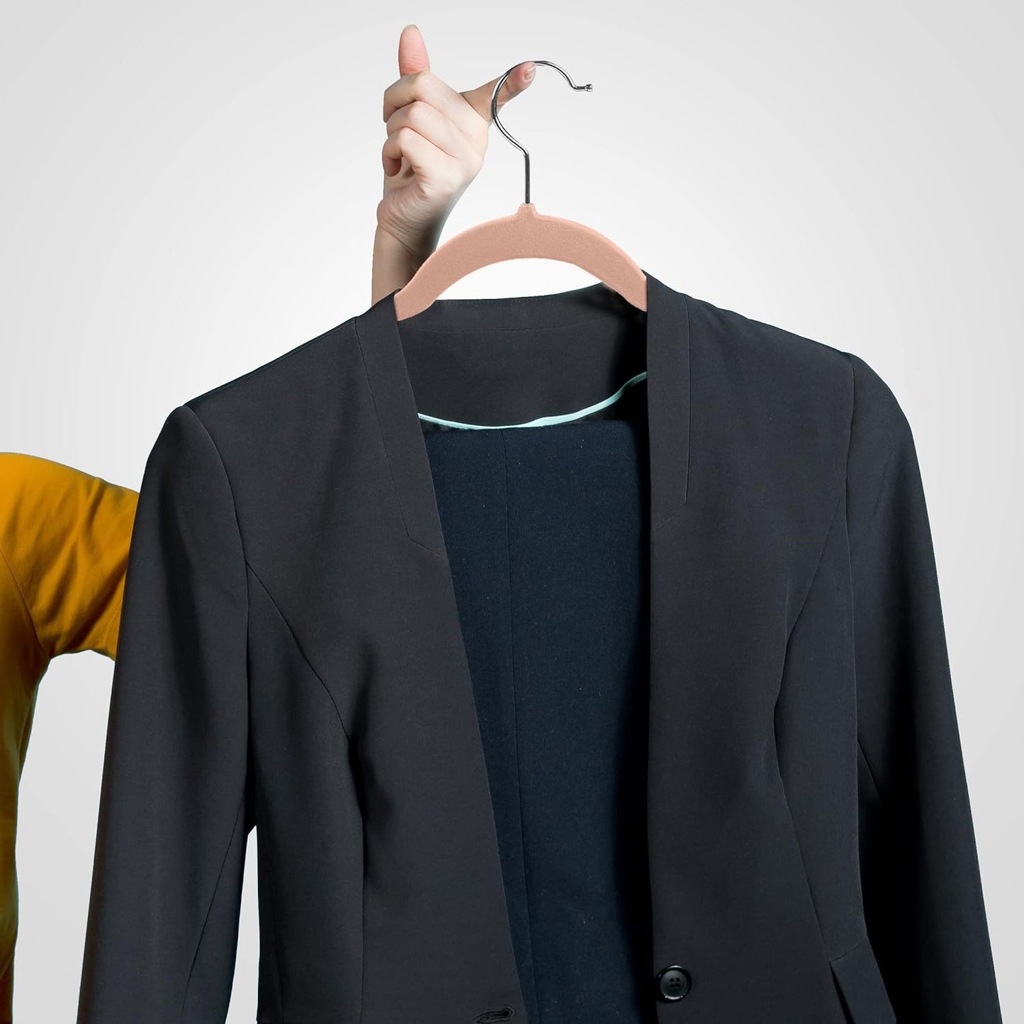 Flocking Anti-Slip Velvet Clothes Hanger – Multifunctional, Thickened & Space-Saving