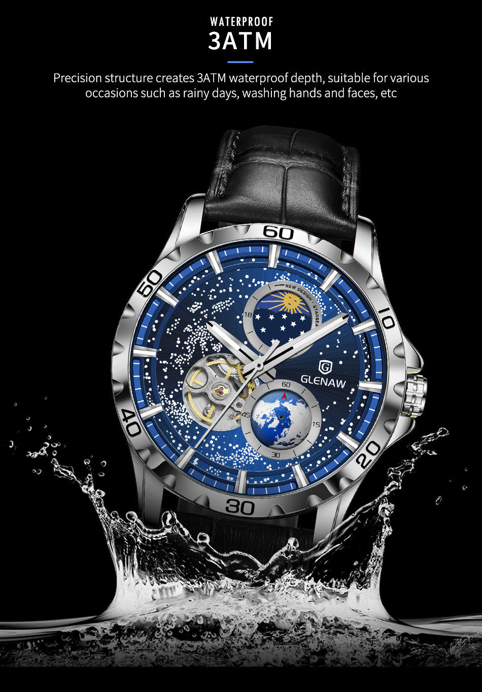 Men's Simple Stainless Steel Quartz Watch