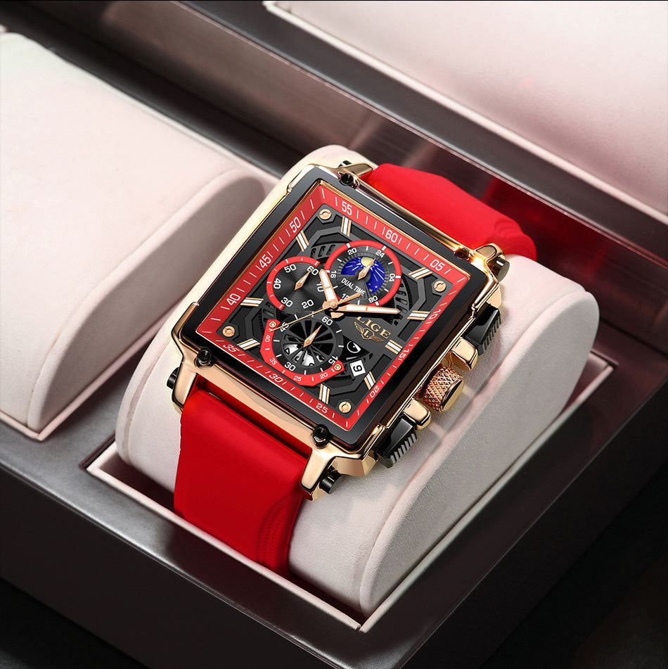 Fashion Design Waterproof New Quartz Square Watch