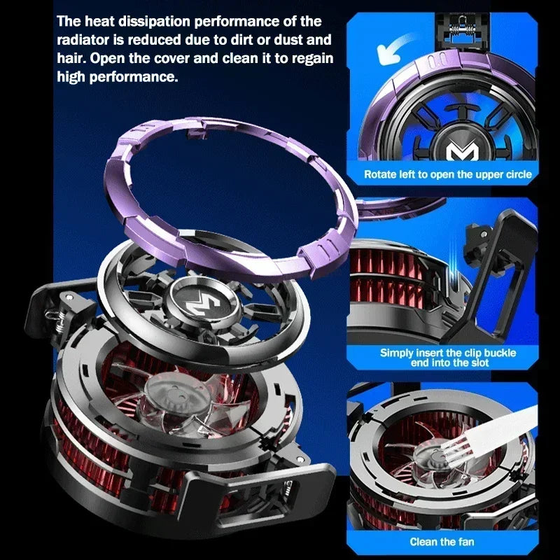 NEW MEMO CX08 PRO 9V2A Universal Mobile Phone Cooler Frozen Semiconductor Cooling Fan Radiator Magnetic Back Clip PUBG Heat Sink