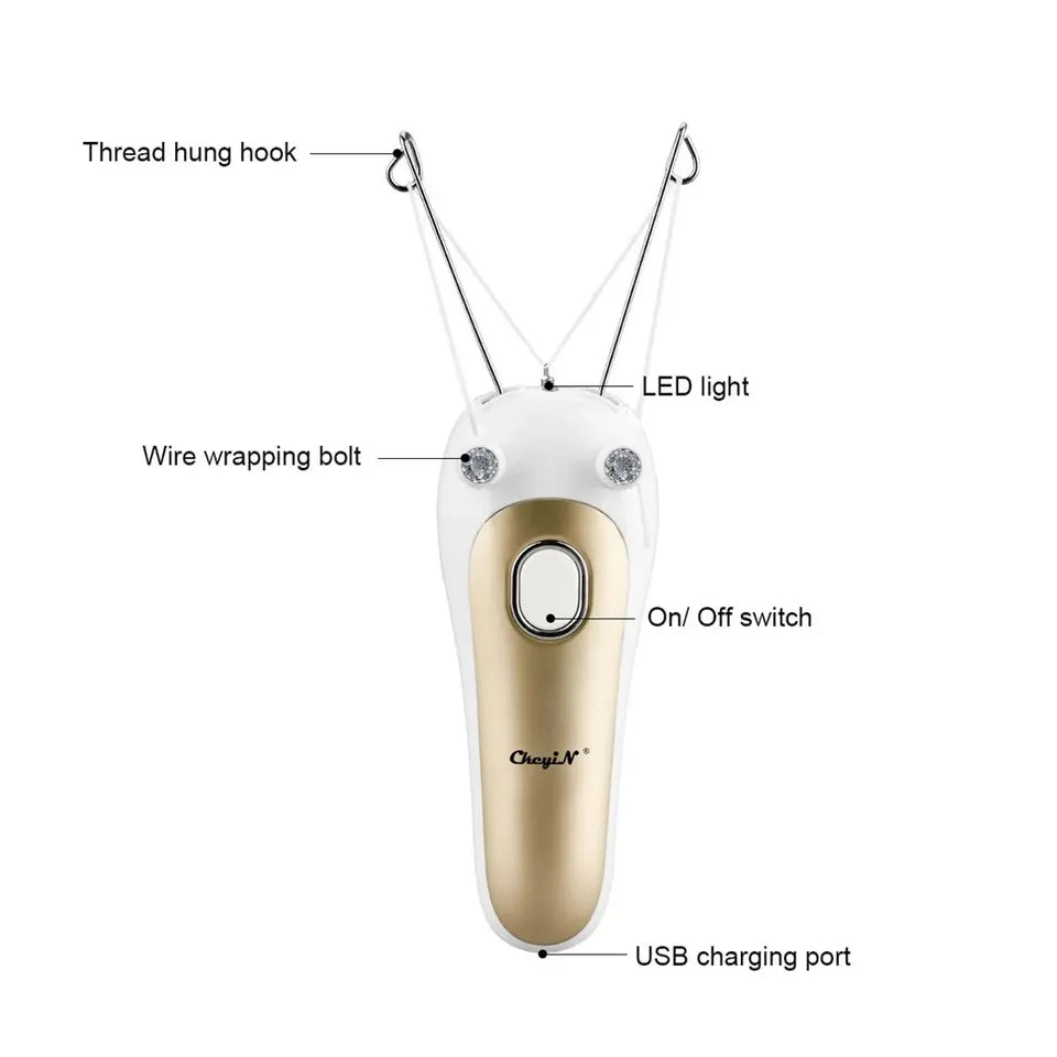 USB Rechargeable Body Hair Remover Women's Cotton Thread Leg Arm Shaver Razor Lady Beauty Neck Defeatherer Hair Epilator