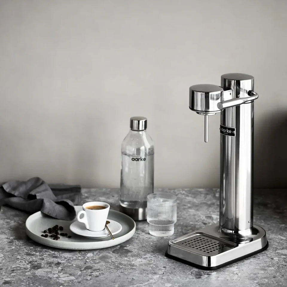 Sparkling & Seltzer Water Maker-Soda Maker with PET Bottle (Stainless Steel)
