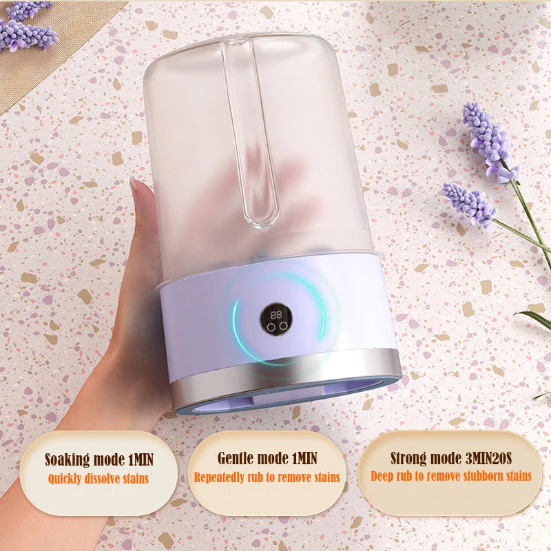 New Wireless Washing Machine – Portable Travel Laundry Cup for Underwear & Socks