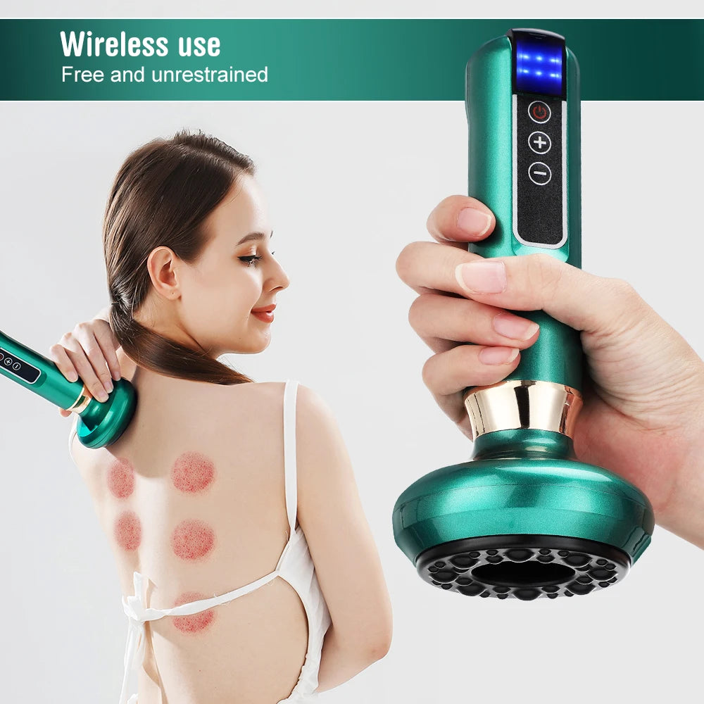 Electric Cupping Massager – Vacuum Suction, Guasha Scraping, Infrared Heat, Anti-Cellulite & Slimming Therapy