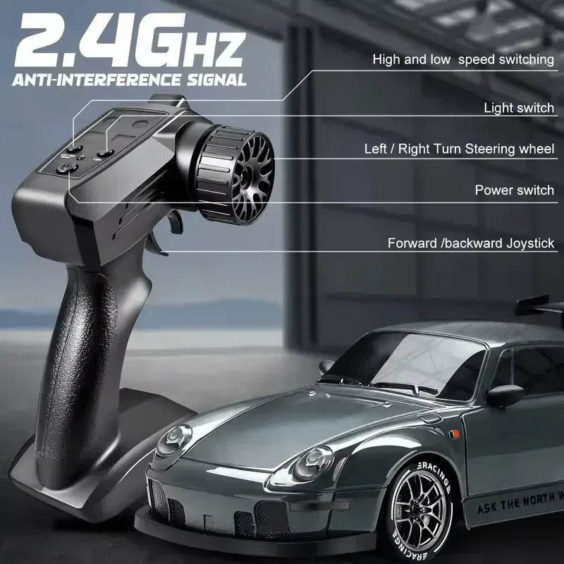 4WD Remote Control Drift Car – 1:24 Mini High-Speed RC Racing Car for Kids & Adults