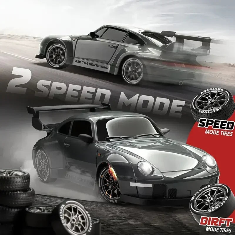 4WD Remote Control Drift Car – 1:24 Mini High-Speed RC Racing Car for Kids & Adults