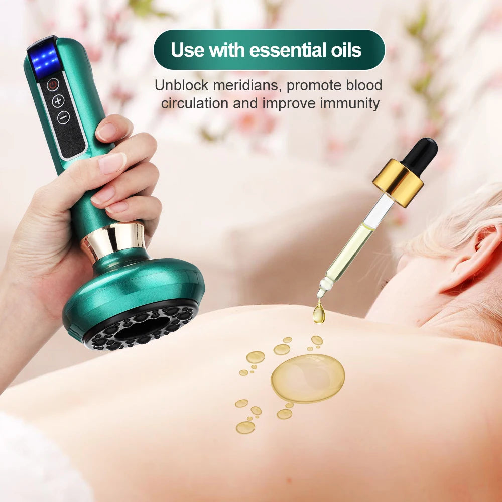 Electric Cupping Massager – Vacuum Suction, Guasha Scraping, Infrared Heat, Anti-Cellulite & Slimming Therapy
