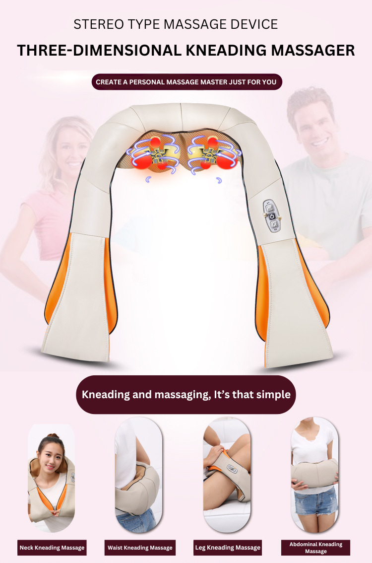 Multifunctional Kneading Massager – Pain Relief for Neck, Back & Legs