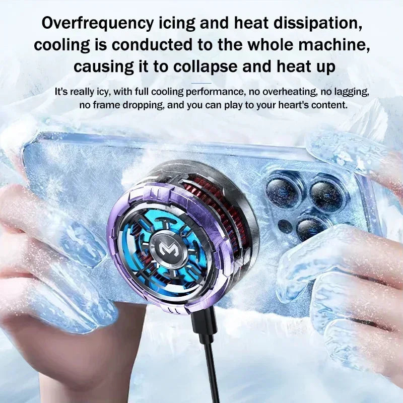 NEW MEMO CX08 PRO 9V2A Universal Mobile Phone Cooler Frozen Semiconductor Cooling Fan Radiator Magnetic Back Clip PUBG Heat Sink