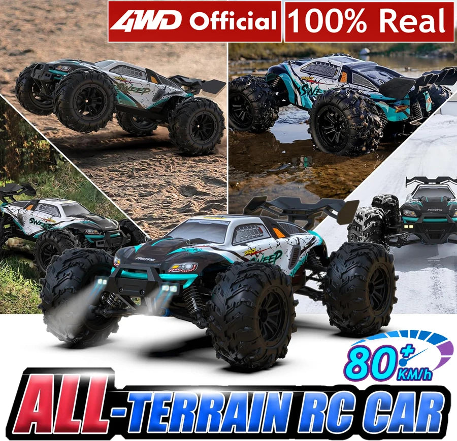 Remote Control Car off Road 4X4 RC High Speed Buggy Truck Super Brushless 50 or 80KM/H Fast Drift Racing Toy Kids Adults