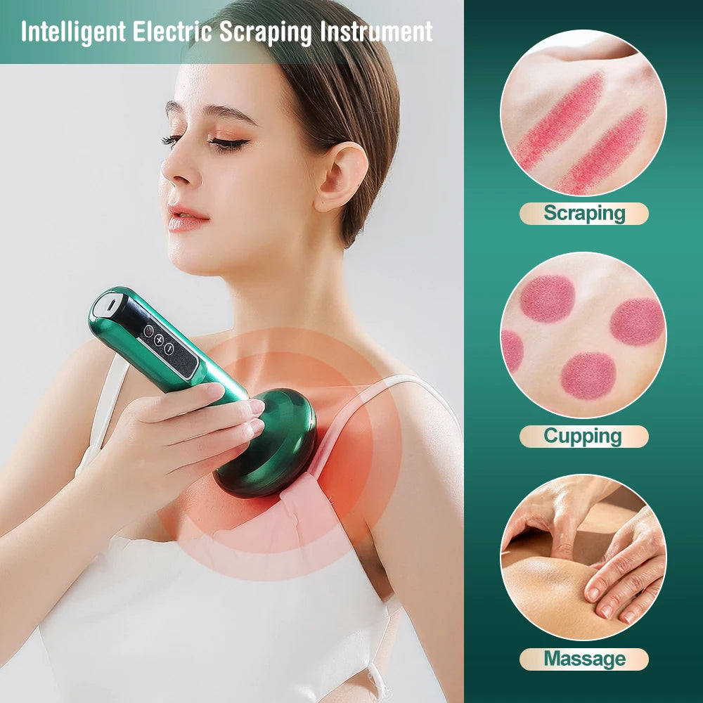 Electric Cupping Massager – Vacuum Suction, Guasha Scraping, Infrared Heat, Anti-Cellulite & Slimming Therapy