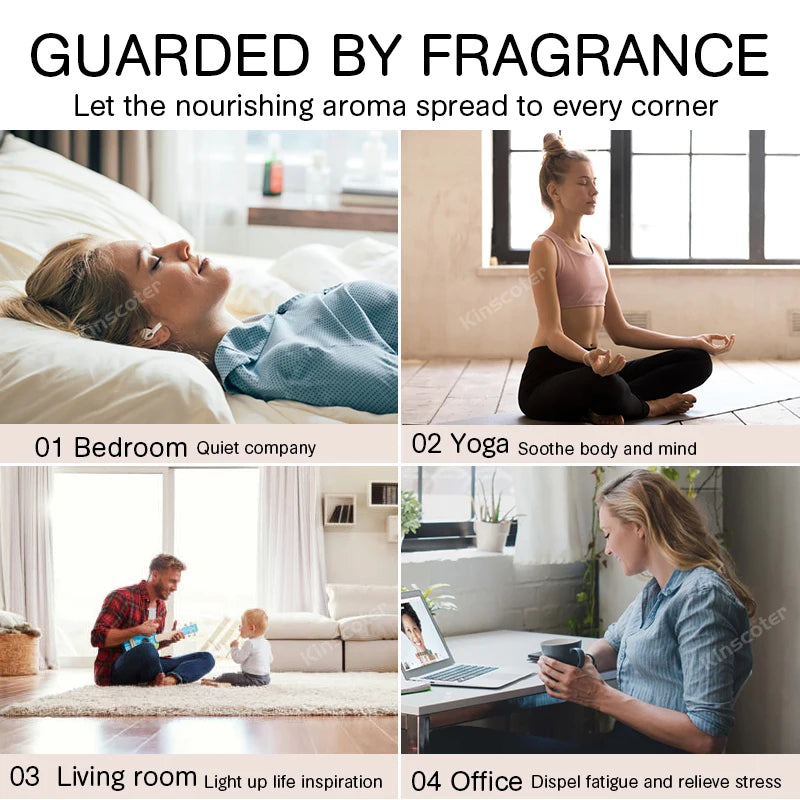 Volcano Flame Aroma Diffuser Jellyfish Smoke Ring Air Humidifier – 360ml Essential Oil Diffuser