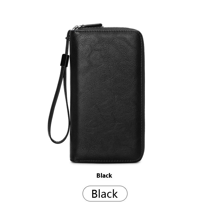 Men's Anti-theft RFID Multifunctional Wallet – PU Leather, Secure, and Stylish