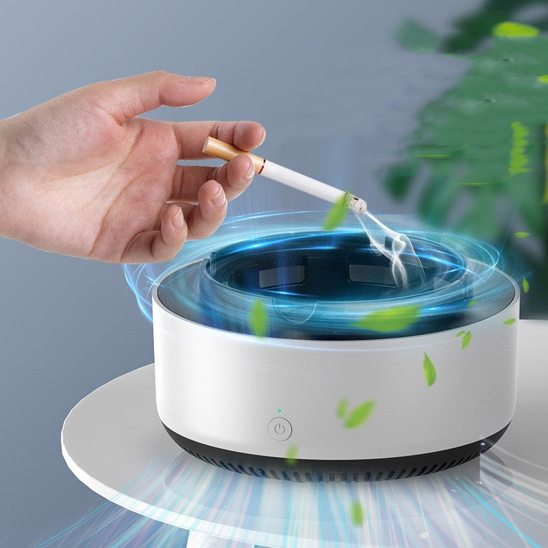 Portable Smoke Removal Ashtray – Automatic Air Purifier with Anion Filtration for Car & Home Use