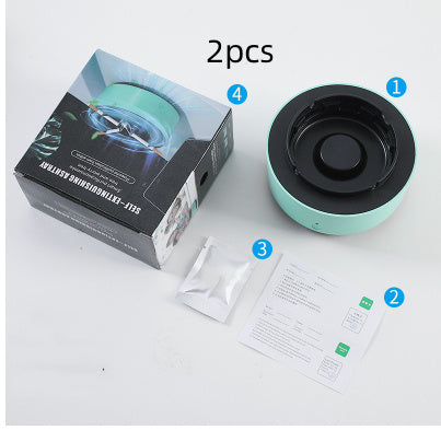 Portable Smoke Removal Ashtray – Automatic Air Purifier with Anion Filtration for Car & Home Use