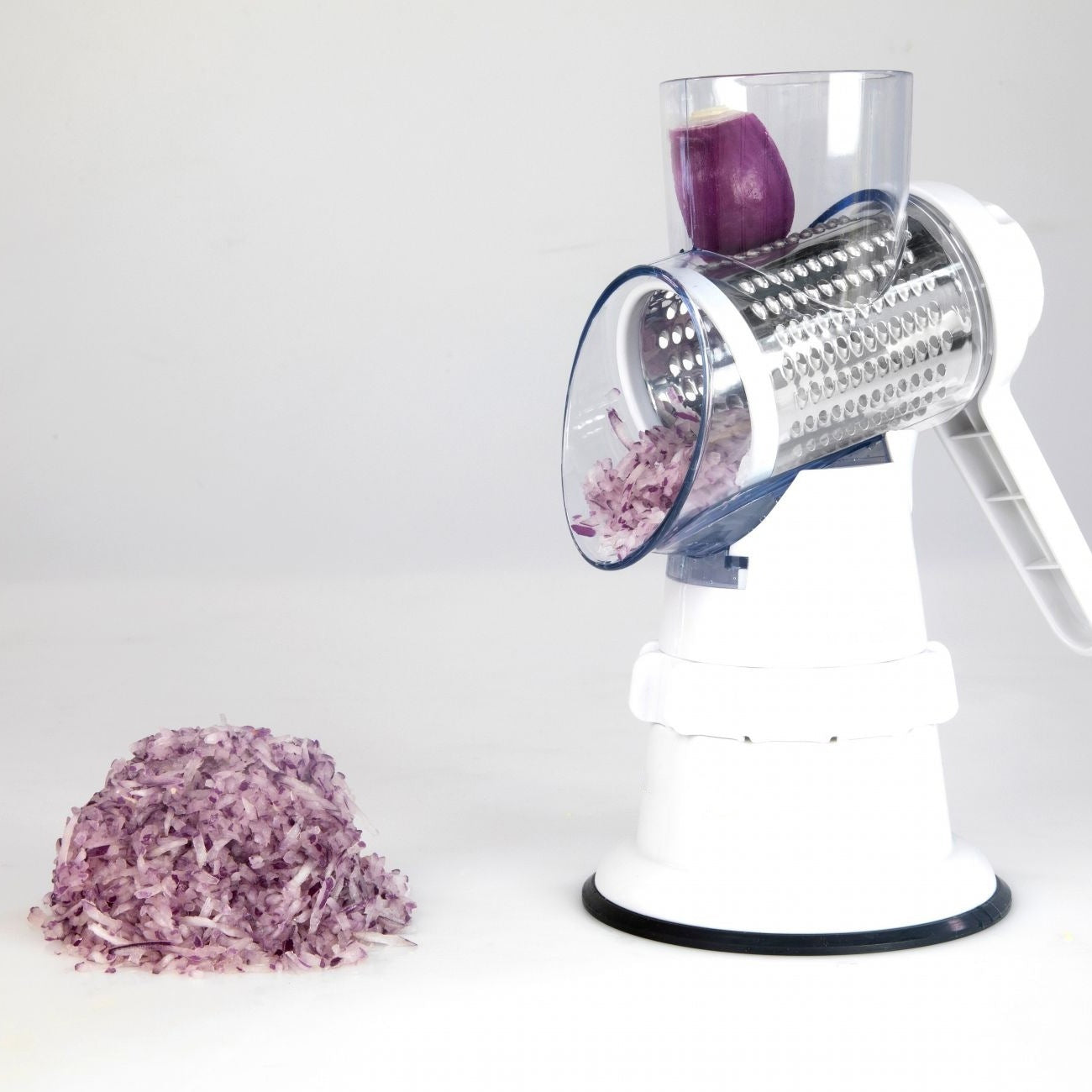3-in-1 Manual Vegetable Slicer & Grater – Kitchen Chopper & Shredder