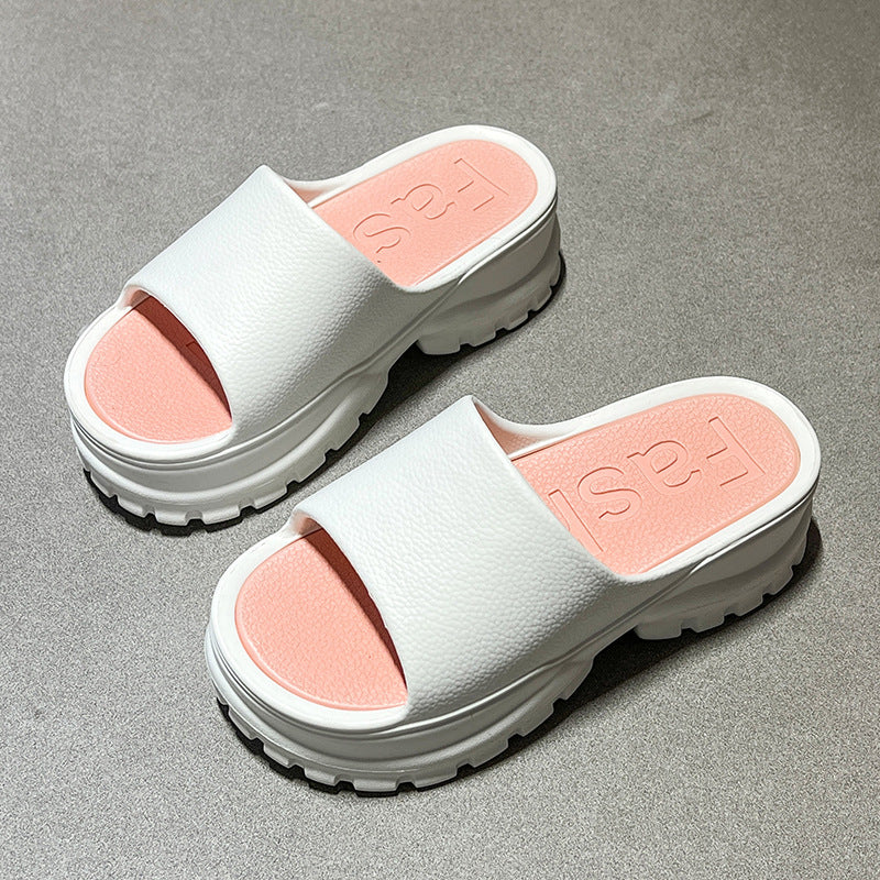 Women’s Fashion Casual Beach Platform Flip-Flops – Lightweight EVA Slippers for Summer Comfort