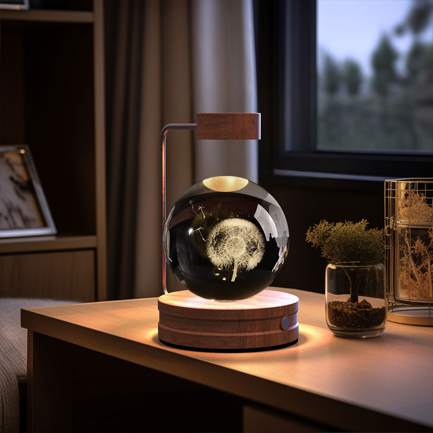 Cosmic Dinosaur Crystal Ball Night Lamp
