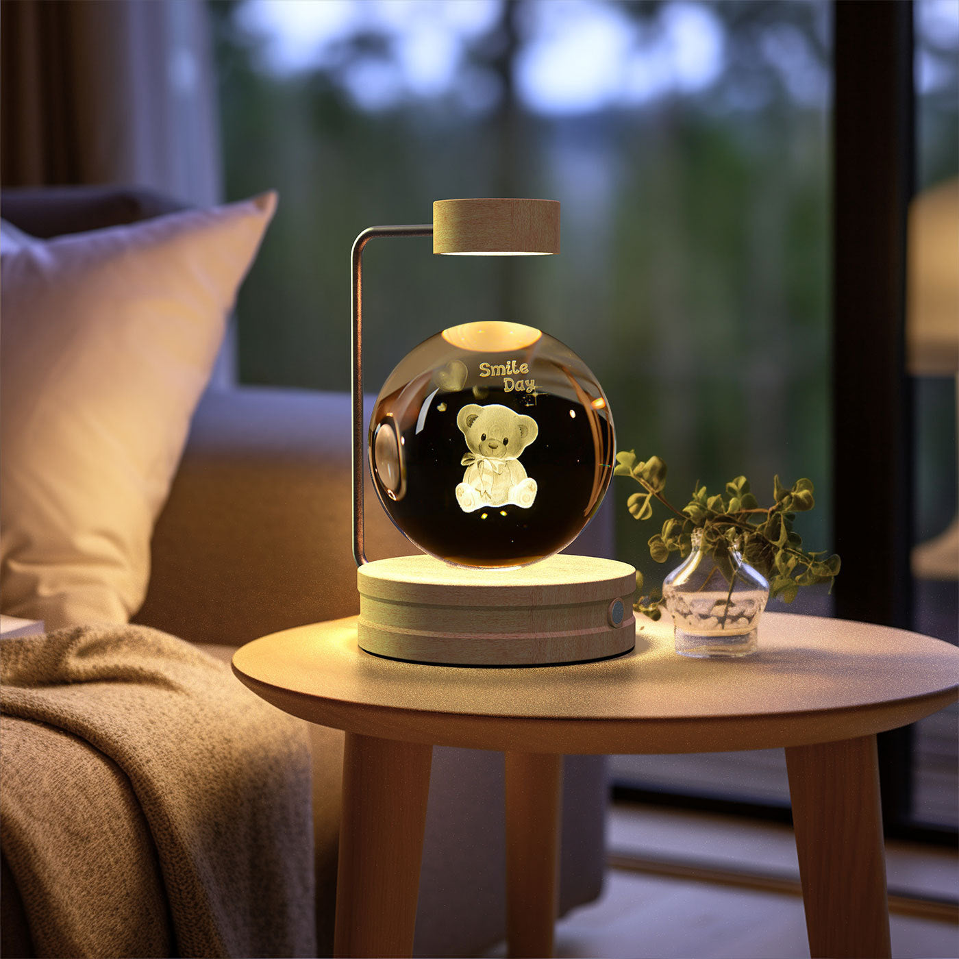 Cosmic Dinosaur Crystal Ball Night Lamp