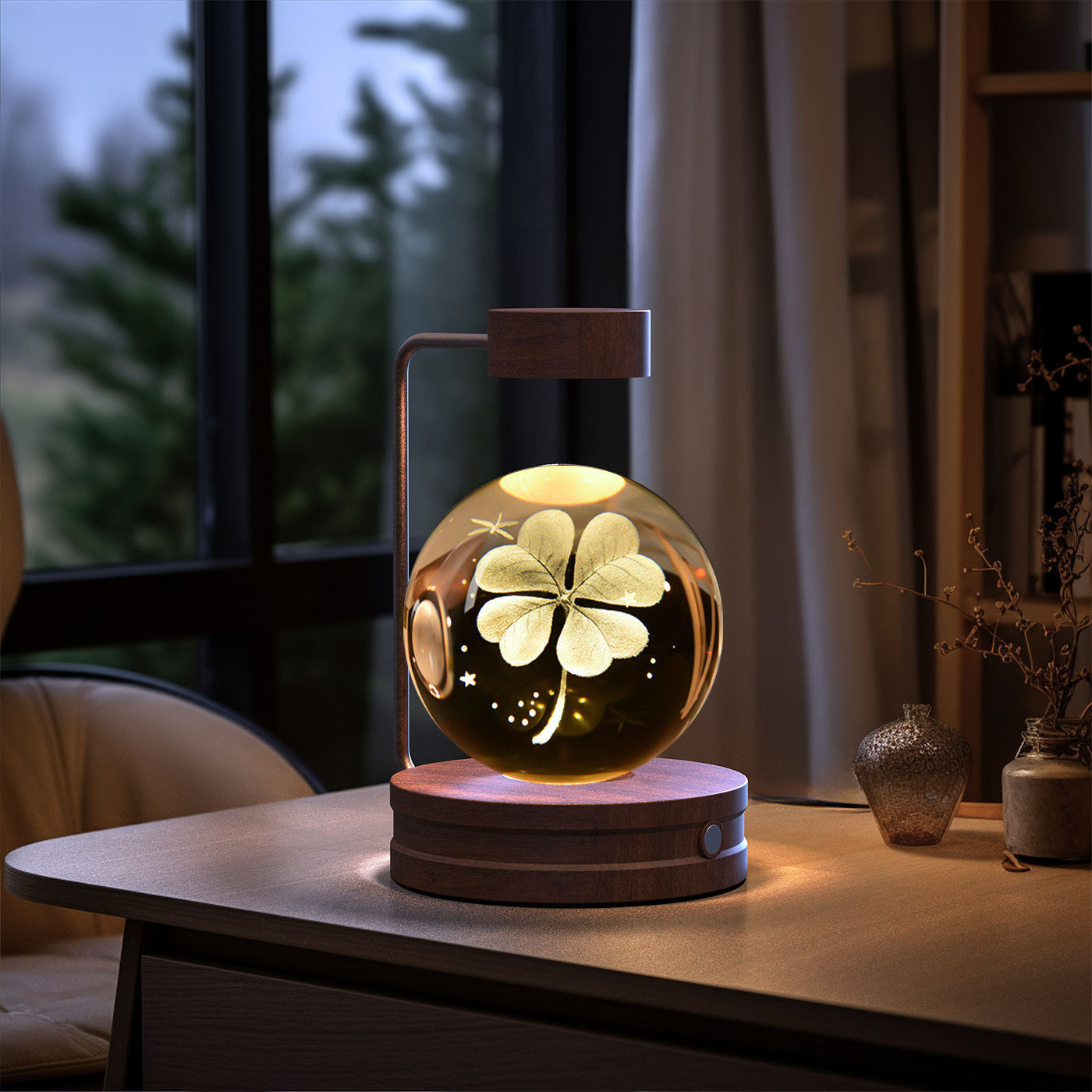 Cosmic Dinosaur Crystal Ball Night Lamp