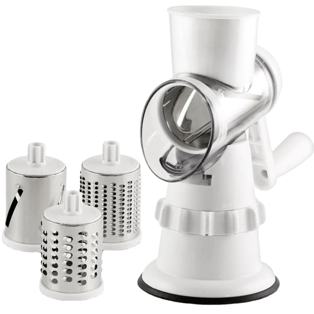 3-in-1 Manual Vegetable Slicer & Grater – Kitchen Chopper & Shredder