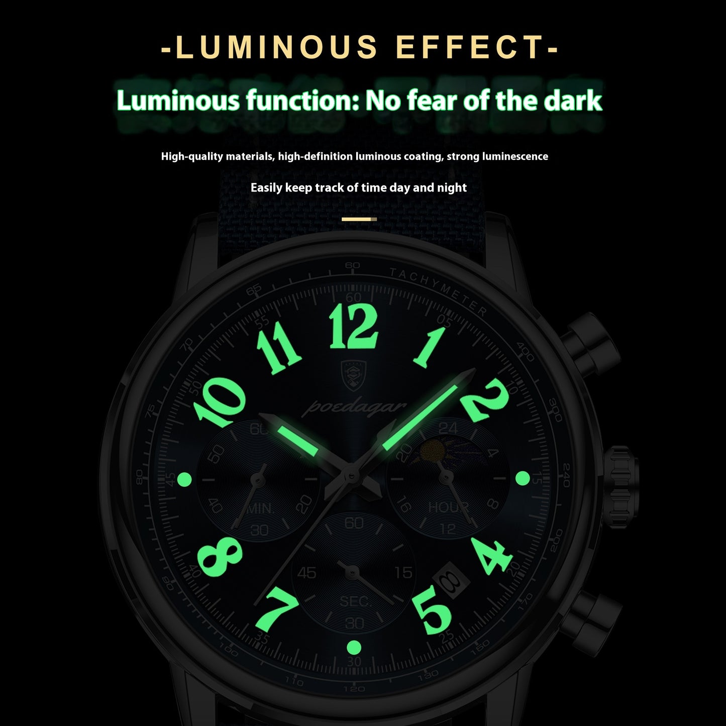 Multifunctional Luminous Quartz Men's Watch