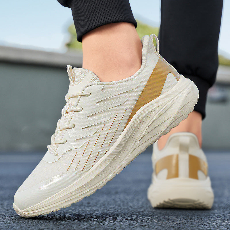 Lightweight Soft Sole Sneakers for Men – Breathable Mesh Tennis Shoes with Non-Slip Sole & Stylish Color Matching