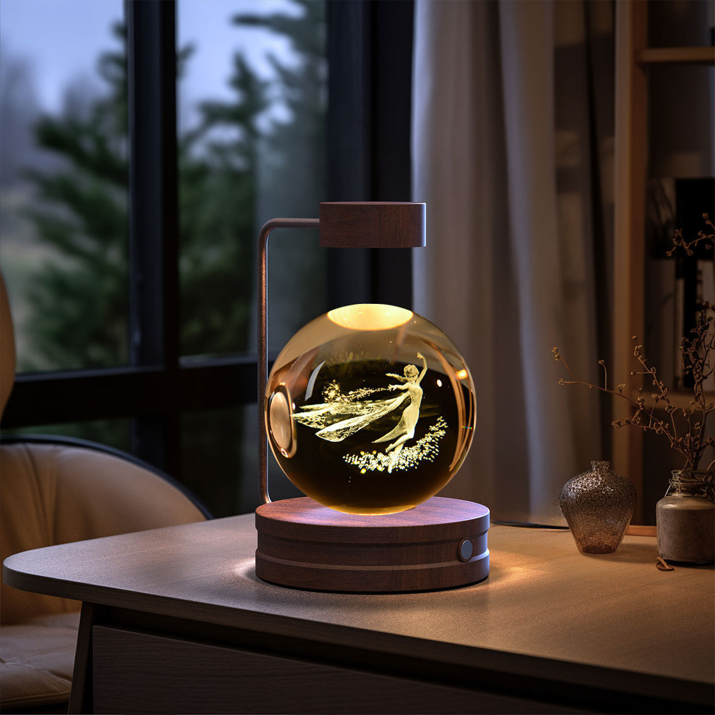 Cosmic Dinosaur Crystal Ball Night Lamp